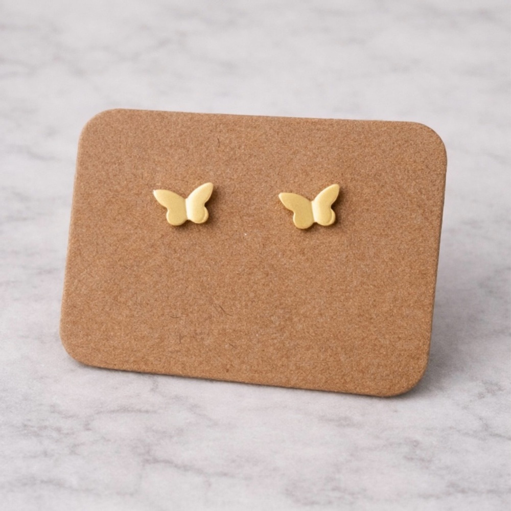 Gold Butterfly Cartilage Earrings Flat Back Nap Earrings Minimalist | NEW